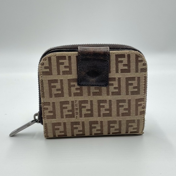 Fendi Handbags - Fendi Zucca Monogram Tri-Fold Wallet